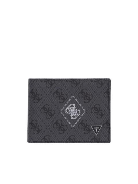 GUESS USA Milano 4G logo monogram patterned wallet