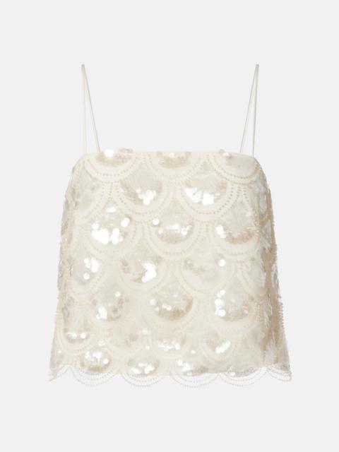 ROTATE Embellished crop top