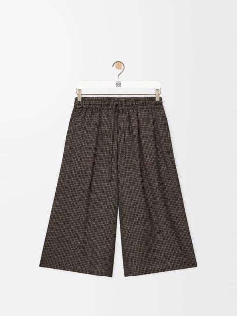 Loewe Drawstring shorts in cotton and linen blend