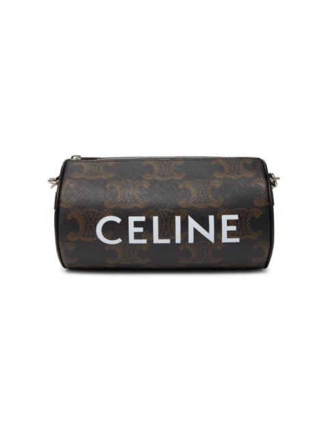 Cylinder Bag in Triomphe canvas XL with Celine print