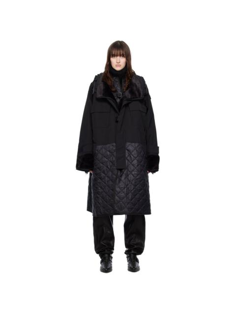 Junya Watanabe Black Quilted Coat