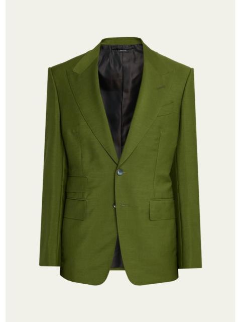 TOM FORD Men's Wool Peak Lapel Single-Breasted Sport Coat