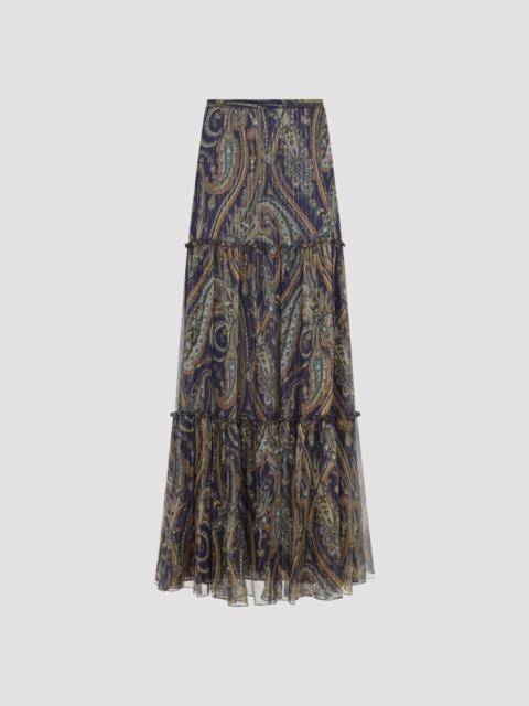 Etro Etro Long Silk Skirt
