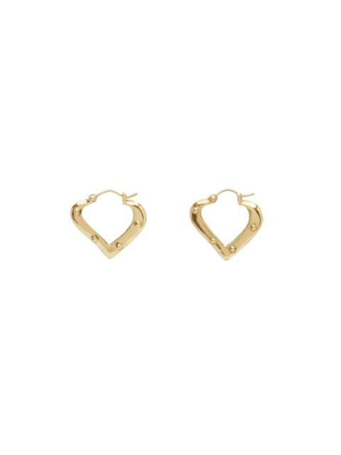 ALÉMAIS Atomic Heart Mini Stone Hoops
