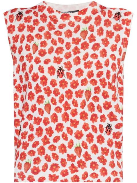 VERSACE floral-print T-shirt