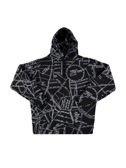 Supreme Gonz Embroidered Map Hooded Sweatshirt 'Black'