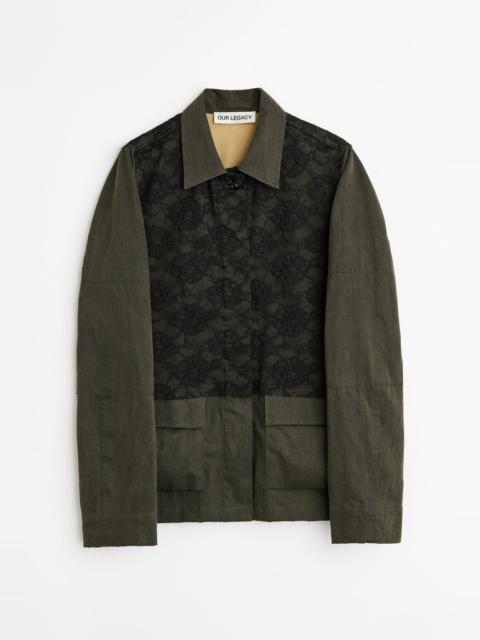 Our Legacy Split Jacket Antique Mudd Coated Sateen