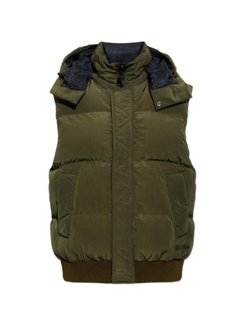 Balmain insulated quilted hooded vest