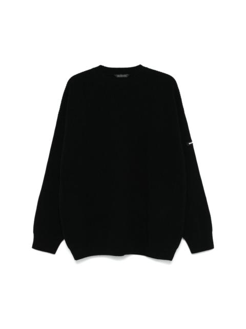 rubberised-logo sweater