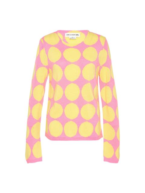 Comme des Garçons GIRL Oversized Dot Knit Top