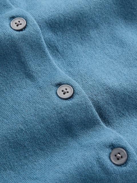 BODEN Camilla Cotton Crew Cardigan-Storm Blue