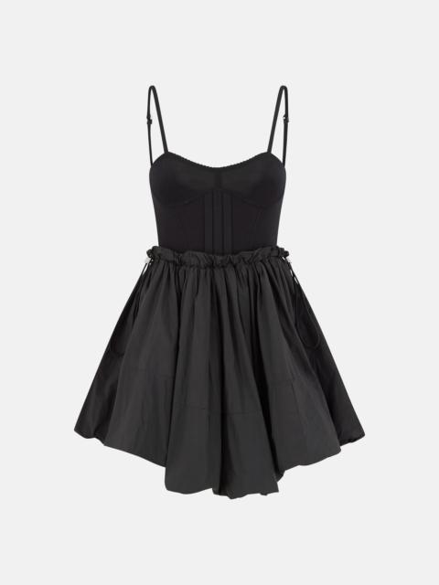 THE ATTICO BLACK MINI DRESS