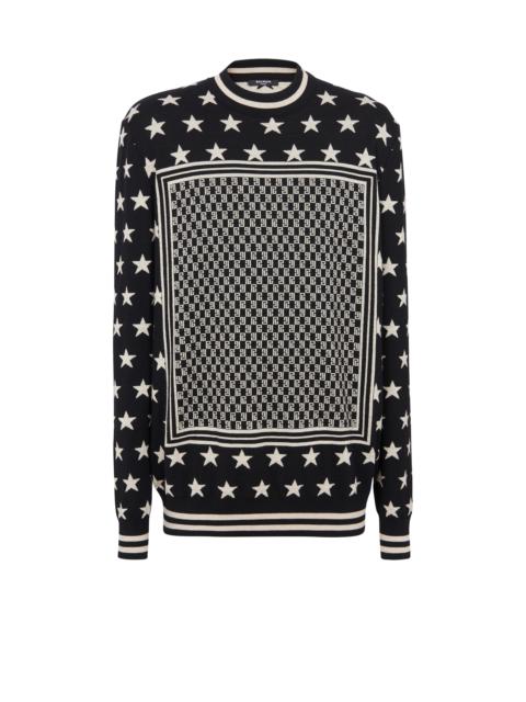 Mini monogram stars jumper