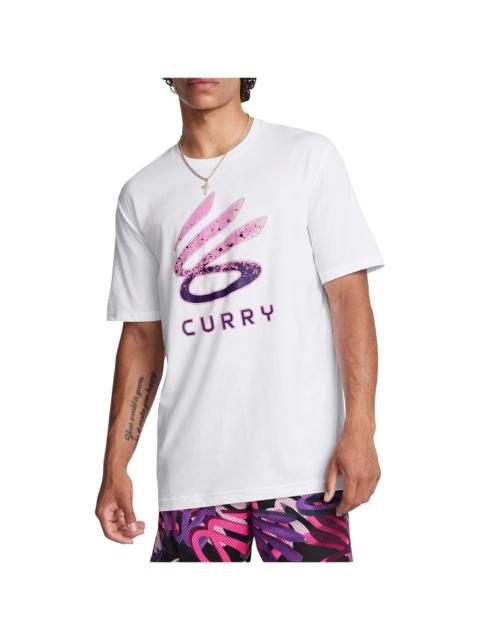 Under Armour Curry Logo Trend T-Shirt "White / Lavish / Purple" 1387111 100