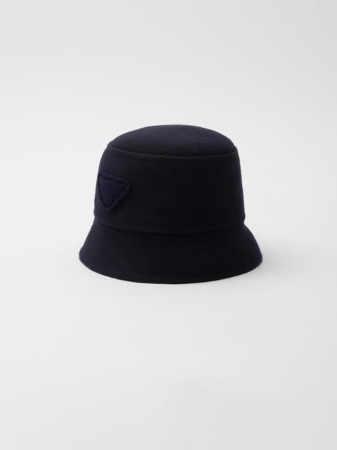 Velour cloth bucket hat