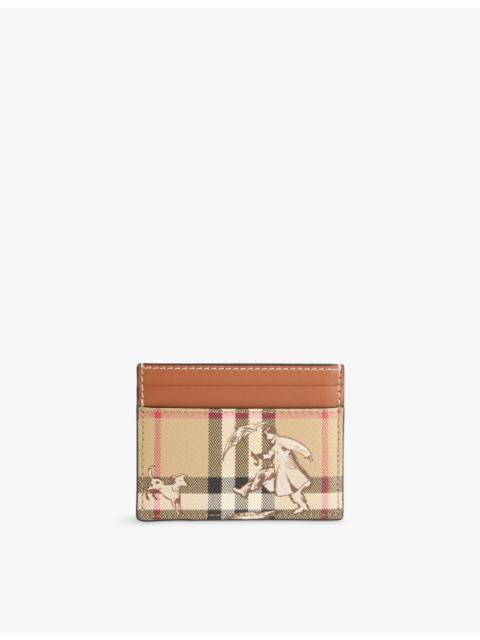 Burberry Check Mates Cotton-Blend Card Holder