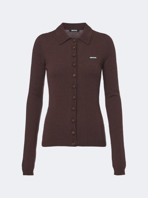 ROTATE Wool and cashmere cardigan