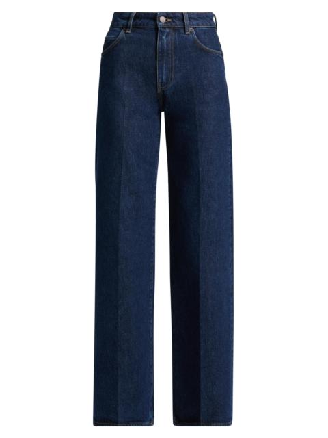 BLK DNM Women's High-Rise Wide-Leg Jeans - Clean Blue