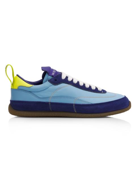 Alexander McQueen Women's EC1 Colorblocked Low-Top Sneakers - Demin Blue Navy Yellow