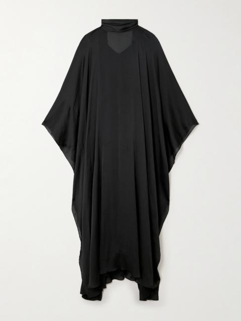 ABADIA Crinkled-voile Maxi Dress