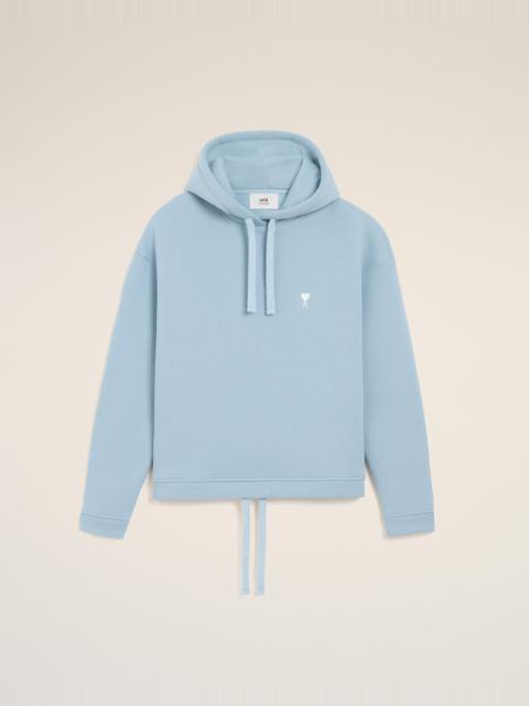 AMI Paris BLUE COTTON AMI DE COEUR HOODIE