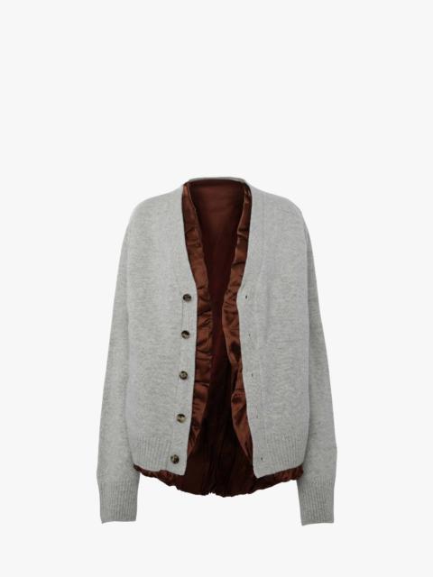 JW Anderson SATIN LINED CARDIGAN