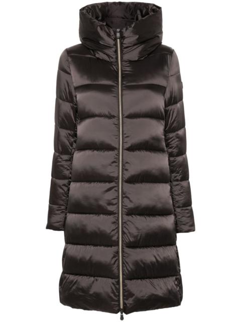 Save The Duck logo-patch coat