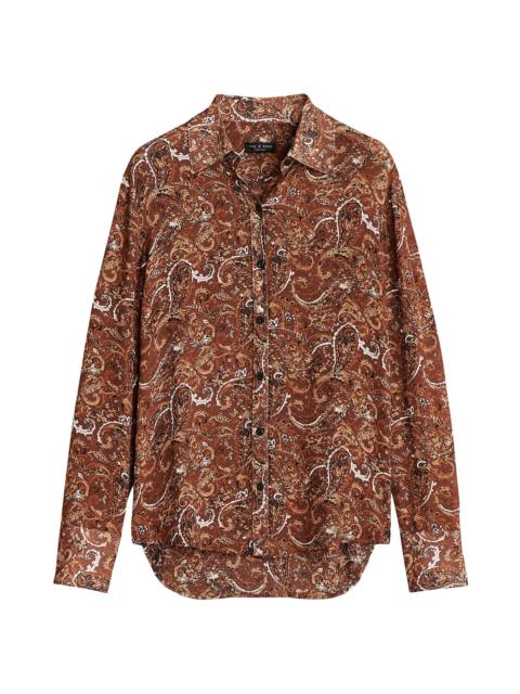 rag & bone Women's Antonia Paisley Shirt - Brown Multi