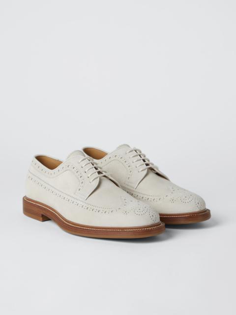 Brunello Cucinelli Suede longwing brogues