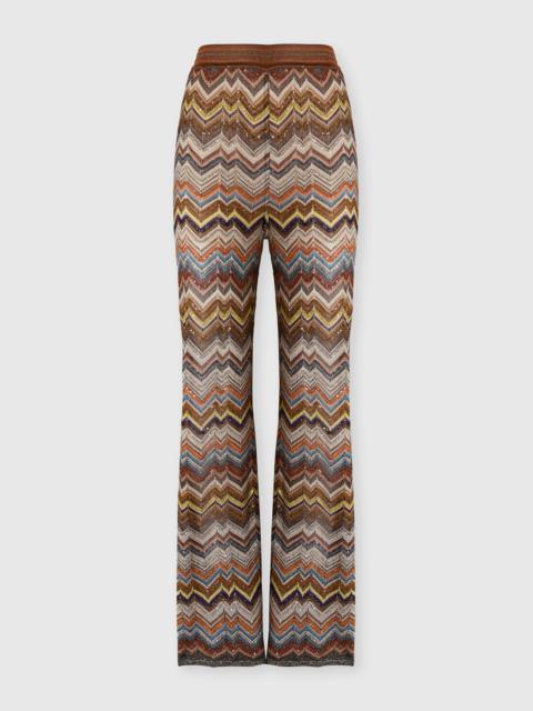 Missoni Palazzo trousers with striped chevron motif
