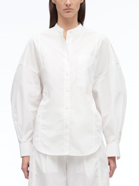 3.1 Phillip Lim Long Sleeve Band Collar Poplin Shirt