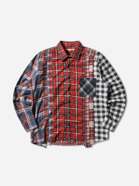 NEEDLES Men's 7 Cuts Flannel Shirt Multicolor