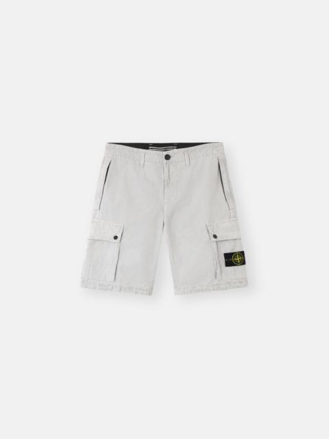Stone Island L100011 BRUSHED ORGANIC COTTON CANVAS 'OLD' EFFECT
