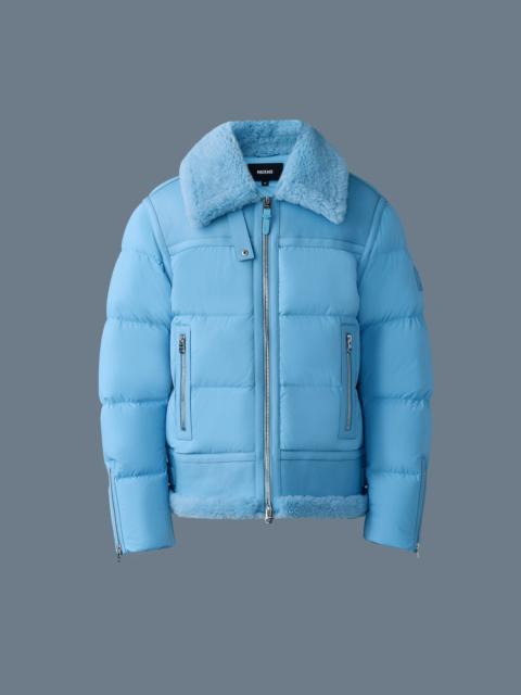 MACKAGE ROBERT Mixed-media shearling down jacket