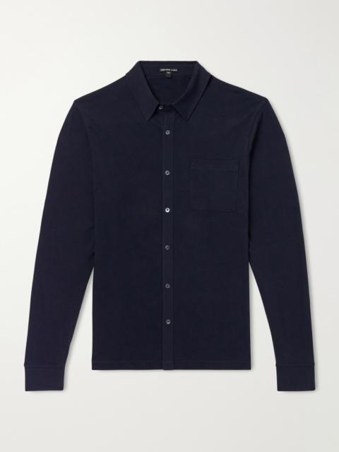 JAMES PERSE Clean Finish Slim-Fit Cotton-Jersey Shirt