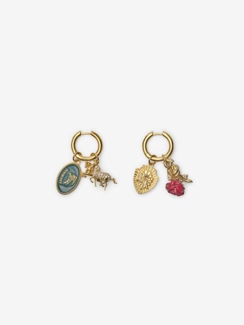 Burberry Charm Hoop Earrings​