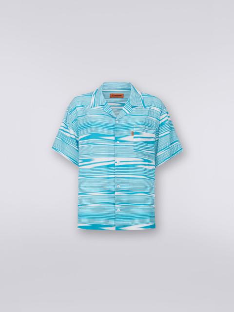 Missoni Short-sleeved viscose bowling shirt