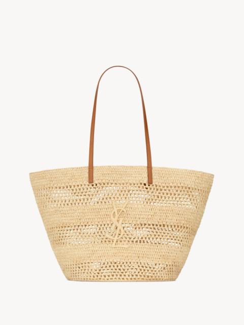 SAINT LAURENT PANIER MEDIUM IN RAFFIA