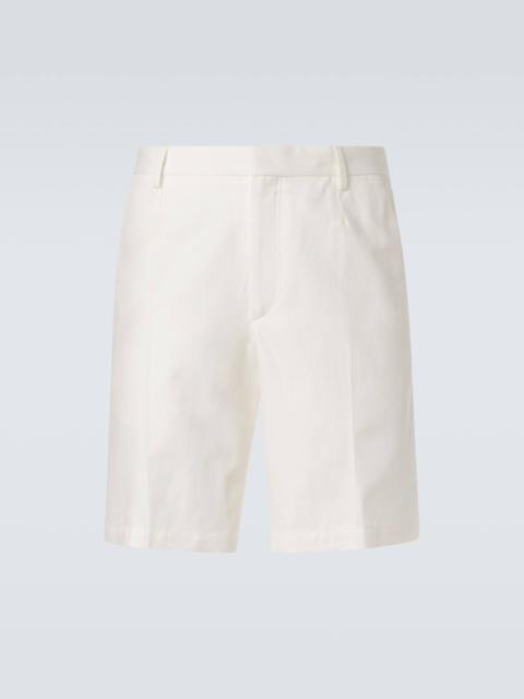 ZEGNA Cotton and linen shorts