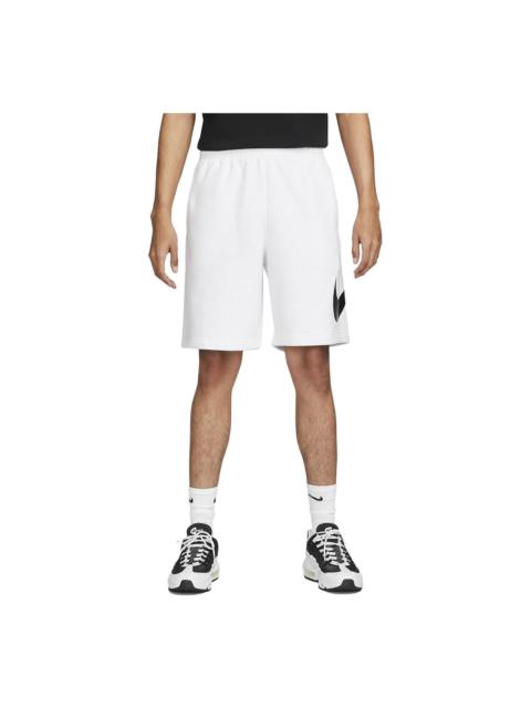 Nike Nike Sportswear Club Graphic Shorts 'White Black' BV2721-100