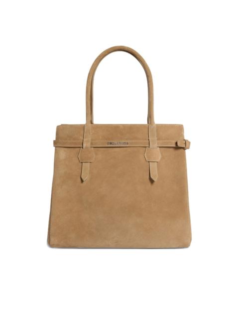 logo-lettering tote bag