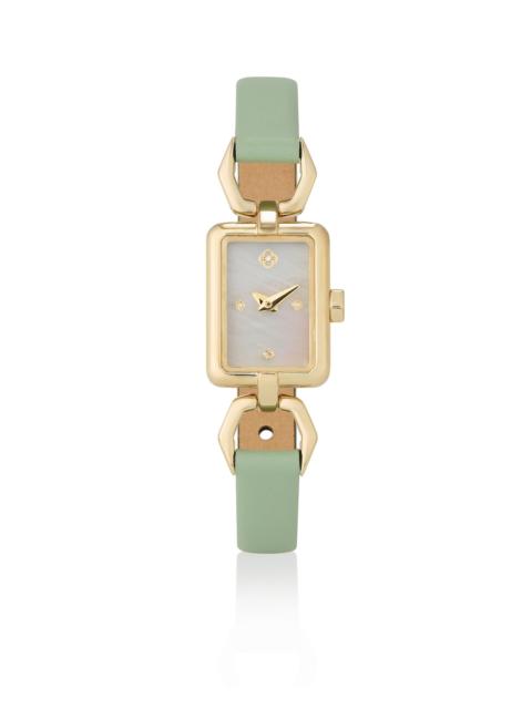 KENDRA SCOTT Adela Gold Leather Watch