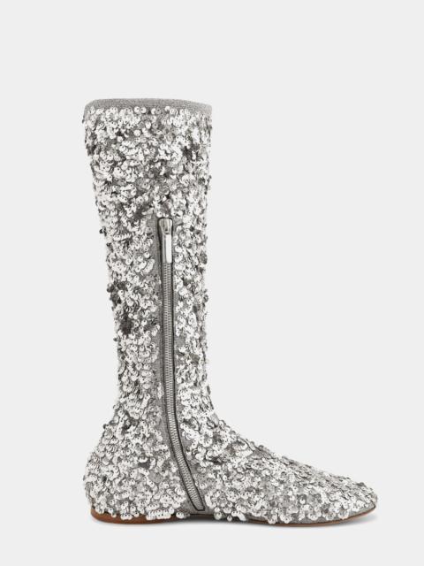 rabanne BOOTS WITH SEQUINS
