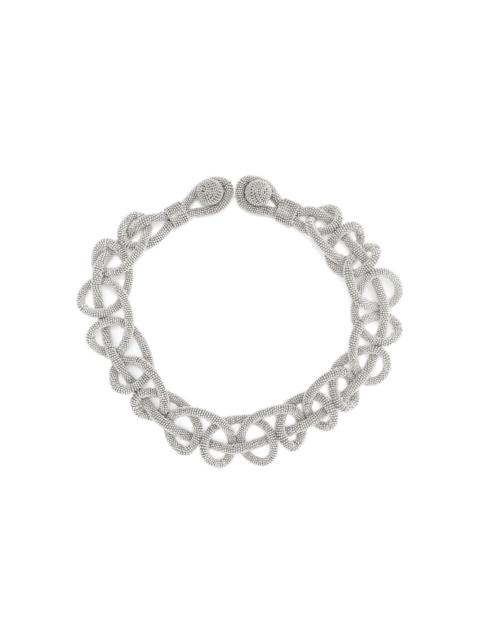 FABIANA FILIPPI chain-effect rhinestone necklace