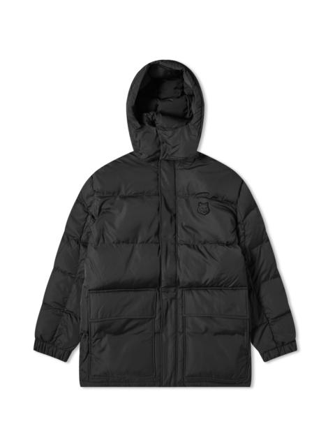 Maison Kitsune Tonal Fox Head Patch Hooded Puffer Jacket