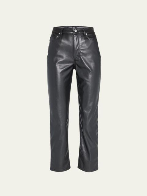 River High-Rise Vegan Leather Stretch Pants