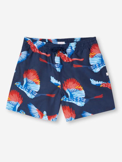 Derek Rose Men's Swim Shorts Maui 54 Navy