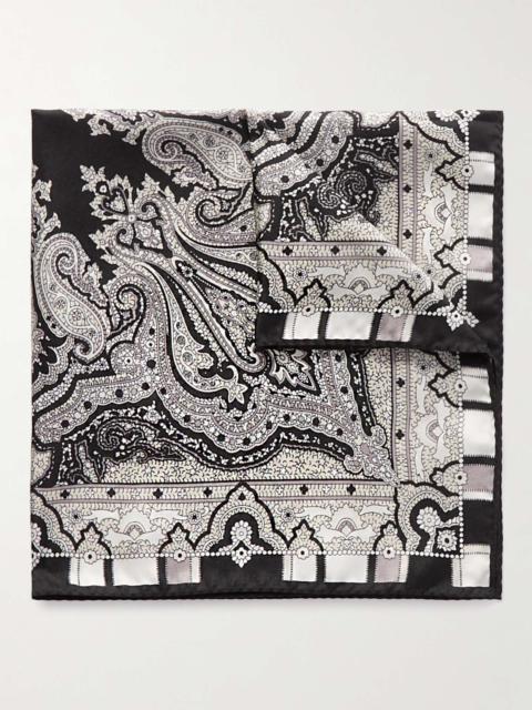 Paisley-Print Silk-Twill Pocket Square