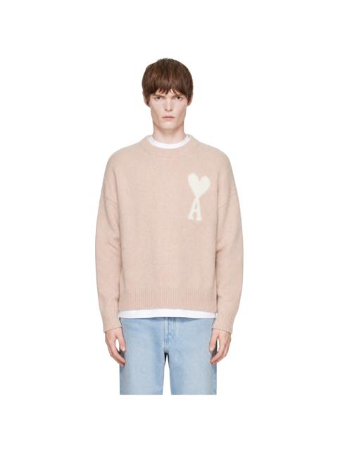 AMI Paris Pink Ami de Coeur Sweater