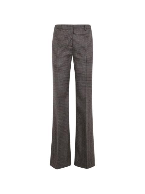 Etro houndstooth-pattern flared trousers
